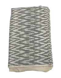 10A Gray & White Waves Liner design Ikat Handwoven Fabric Material