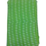Green & White Dotted design Ikat Handwoven Fabric Material