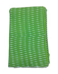 22A Green & White Dotted design Ikat Handwoven Fabric Material