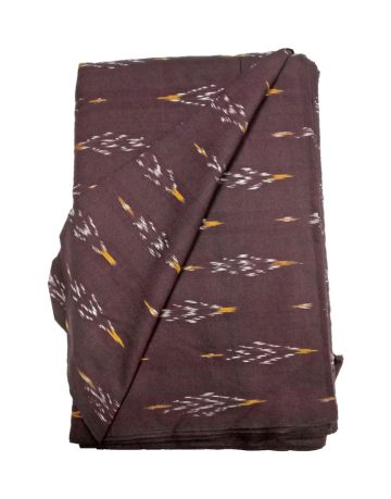 Marroon Tree design Ikat Handwoven Fabric Material