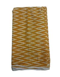 5A Yellow & White Waves design Ikat Handwoven Fabric Material