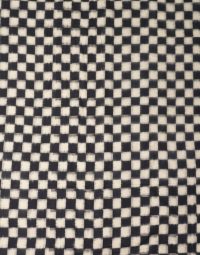 K1 Black & White checks Double Ikat Designed Handwoven Fabric Material